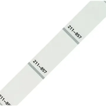 WAGO 211 White Black Print Label, 44mm Width, 18mm Height, 500Per Pack Qty - 211-857 product image