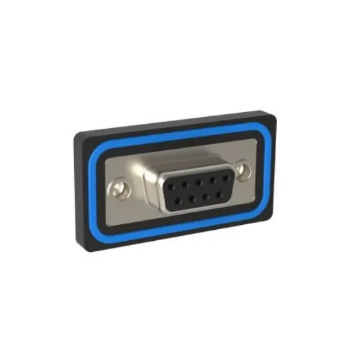 Amphenol Communications Solutions ED 9 Way PCB Mount, Through Hole D-sub Connector Socket, 2.74mm Pitch - L17ED09S10 product image