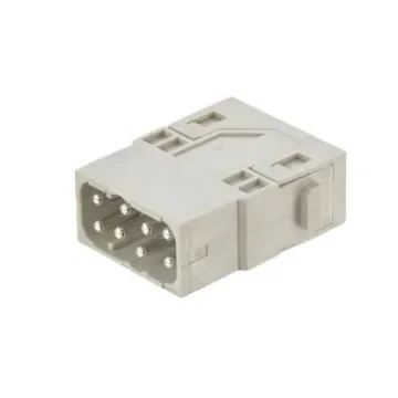 HARTING Heavy Duty Power Connector Module, 16A, Male, Han-Modular Series, 8 Contacts - 09140085001 product image