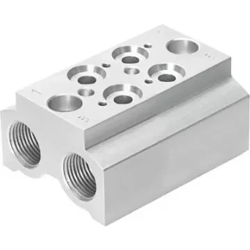 Festo CPE14 Pneumatic Manifold Fitting NPT 3/8 NPT 3/8 - CPE14-3/2-PRS-3/8-2-NPT product image