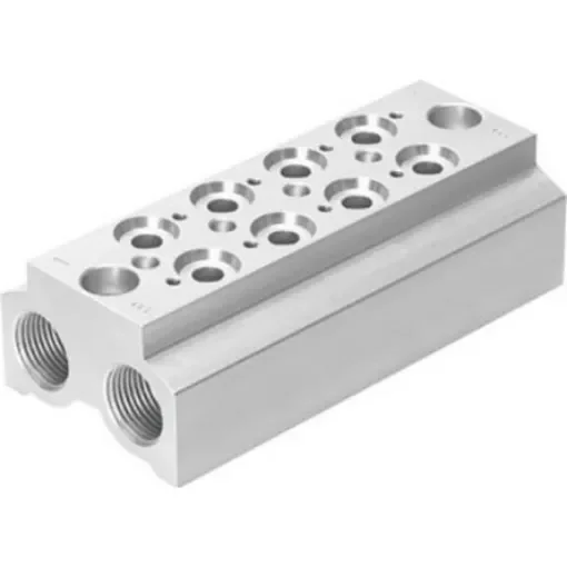 Festo CPE14 Pneumatic Manifold Fitting NPT 3/8 NPT 3/8 - CPE14-3/2-PRS-3/8-4-NPT product image