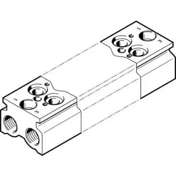 Festo CPE18 Pneumatic Manifold Fitting NPT 3/8 NPT 3/8 - CPE18-3/2-PRS-3/8-3-NPT product image