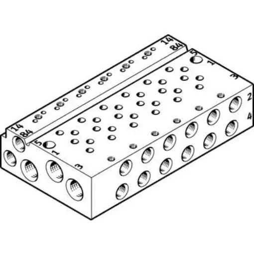 Festo VABM Pneumatic Manifold Fitting M7mm M5 - VABM-L1-10AW-M7-6 product image