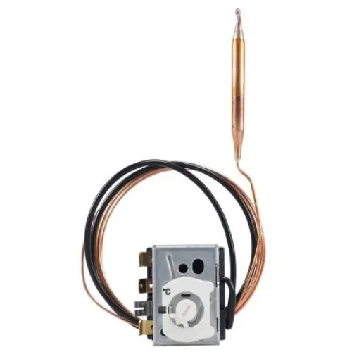 Jumo Capillary Thermostat, 300°C Max, NC, Automatic Reset, Panel Mount - 602031/81-640-000-00-2000-40-10-6-20-13-460 707 7 product image