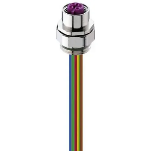 Lumberg Automation Connector, 5 Contacts, Front Mount, M12 Connector, Socket, Female, IP65, IP67, 0976 PFC Series - 18317 product image