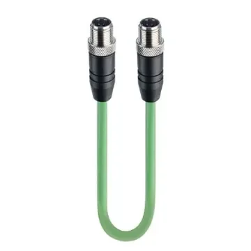 Lumberg Automation0985 342, 5m Cat5e, Green M12 to Male M12 Male, Shielded, Terminated Polyurethane Sheath - 66462 product image