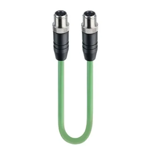 Lumberg Automation0985 342, 5m Cat5e, Green M12 to Male M12 Male, Shielded, Terminated Polyurethane Sheath - 66462 product image