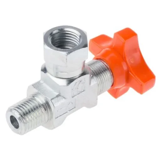 RS PRO Hydraulic Pressure Gauge Isolation Valve, G 1/4 Male - 2788780 product image