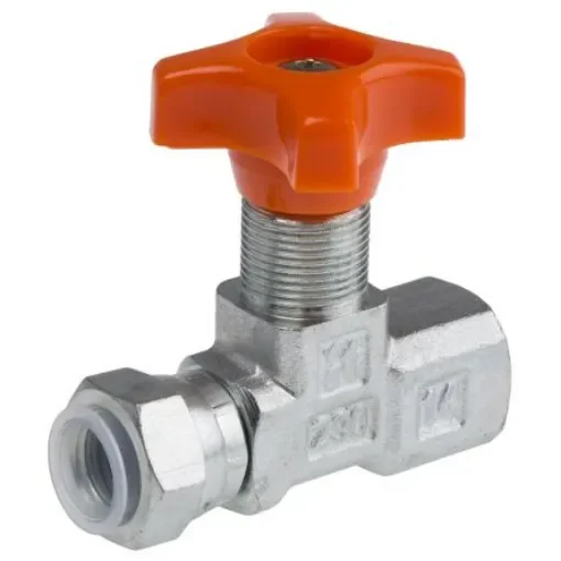 RS PRO Hydraulic Pressure Gauge Isolation Valve, G 1/4 Female - 2788796 product image