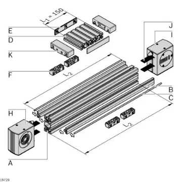 Bosch Rexroth Drive Head, Connecting Component, Strut Profile 45 x 90 mm - 3842526416 product image