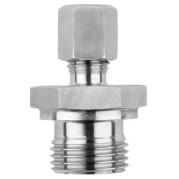 Jumo Fitting, Straight Hexagon Fitting Metric M 1/8in - Compression Fitting M 8x1 D=3 SS product image