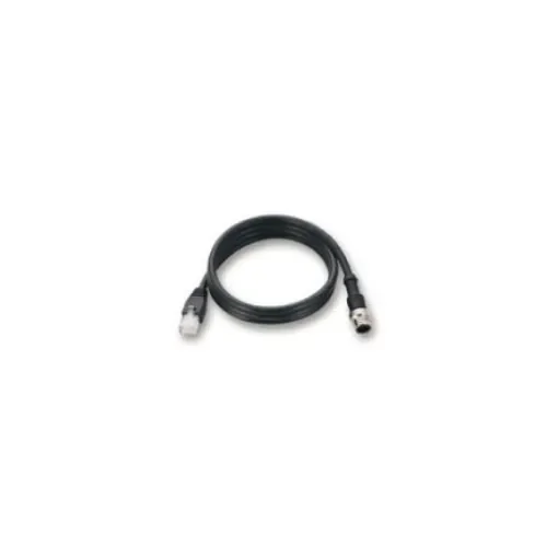 MOXACBL, 1m Cat5e, Black M12 to Male RJ45 Male, Unshielded Twisted Pair (UTP), Unterminated - CBL-M12MM8PRJ45-BK-100-IP67 product image