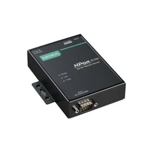 MOXA Device server, 1 Ethernet Port, 1 Serial Port, RS232, RS422, RS485 Interface, 921.6kbps Baud Rate - NPORT P5150A product image