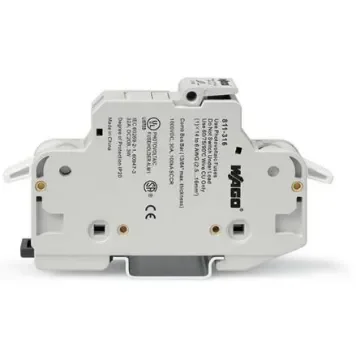 WAGO 30A Fuse Holder for 10 x 38mm Fuse, 2P, 600V ac - 811-421 product image