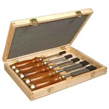 Stanley 5 Piece Carbon Steel Wood Chisel Set, 340mm Length, 6 mm, 10 mm, 15 mm, 20 mm, 25 mm Blade Width - 2-16-217 product image