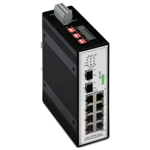 WAGO Unmanaged 8 Port Industrial Ethernet Switch RJ-45 - 852-103 product image