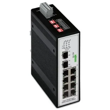 WAGO Unmanaged 8 Port Industrial Ethernet Switch RJ-45 - 852-103/040-000 product image