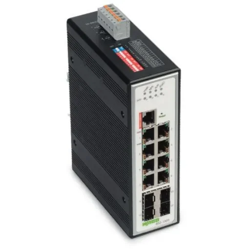 WAGO Managed 8 Port Industrial Ethernet Switch RJ-45 - 852-1305 product image