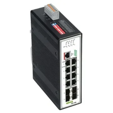 WAGO Managed 8 Port Industrial Ethernet Switch RJ-45 - 852-1605 product image