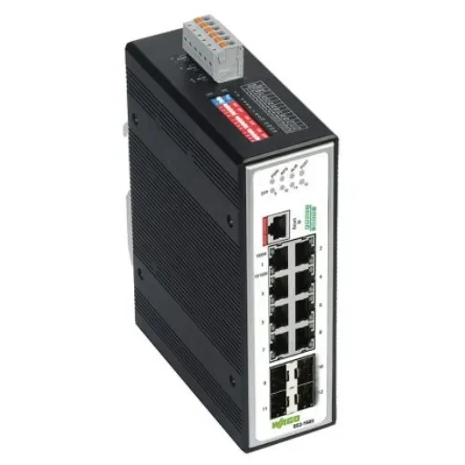WAGO Managed 8 Port Industrial Ethernet Switch RJ-45 - 852-1605 product image