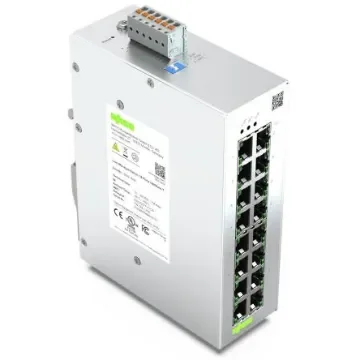 WAGO Managed 16 Port Industrial Ethernet Switch RJ-45 - 852-1816 product image