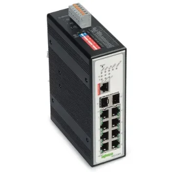 WAGO Managed 8 Port Industrial Ethernet Switch RJ-45 - 852-303 product image