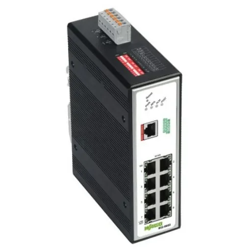 WAGO Managed 8 Port Industrial Ethernet Switch RJ-45 - 852-602 product image