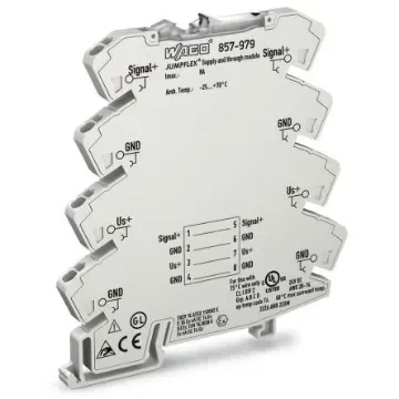 WAGO 857 Series Module, AC Voltage Input, 30V ac/dc Supply - 857-979 product image