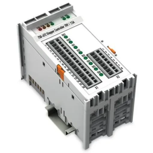 WAGO Stepper Motor Controller, 70 V dc, 2 Phase, 7.5 A, Positioning Function - 750-672 product image