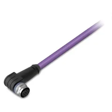 WAGO Right Angle Female 5 way M12 to Unterminated Actuator/Sensor Cable, 10m - 756-1102/060-100 product image