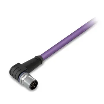 WAGO Right Angle Male 5 way M12 to Unterminated Actuator/Sensor Cable, 5m - 756-1104/060-050 product image