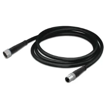WAGO Straight Female 3 way M8 to Straight Male 3 way M8 Actuator/Sensor Cable, 1m - 756-5201/030-010 product image