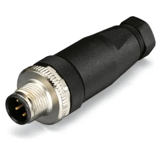 WAGO Industrial Circular Connectors, 5 Contacts, Plug-In, M12 Connector, Plug, Male, IP67, 756 Series - 756-9203/050-000 product image