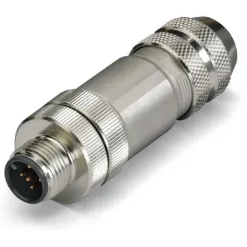 WAGO Industrial Circular Connectors, 5 Contacts, Plug-In, M12 Connector, Plug, Male, IP67, 756 Series - 756-9207/060-000 product image