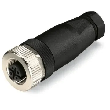 WAGO Industrial Circular Connectors, 5 Contacts, Plug-In, M12 Connector, Plug, Male, IP67, 756 Series - 756-9212/050-000 product image