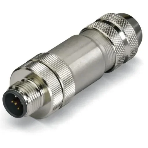 WAGO Industrial Circular Connectors, 5 Contacts, Plug-In, M12 Connector, Plug, Male, IP67, 756 Series - 756-9401/060-000 product image
