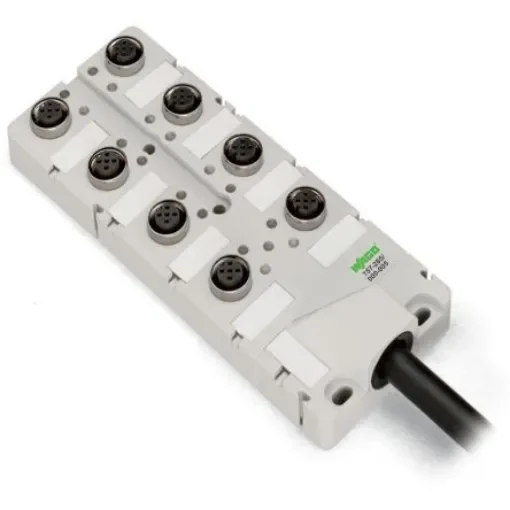 WAGO 757 Series Actuator Hub, M12, 10m cable, 5 way, 6 port - 757-265/000-010 product image