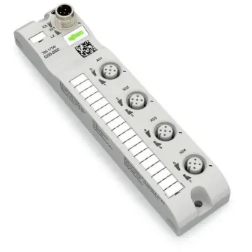 WAGO 765 Series I/O module, M12, 5 way, 4 port - 765-1704/200-000 product image