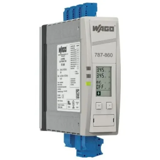 WAGO Electronic Circuit Breaker 6A 24V 787, 4 channels , DIN Rail - 787-860 product image