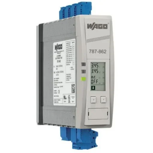 WAGO Electronic Circuit Breaker 10A 24V 787, 4 channels , DIN Rail - 787-862 product image