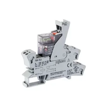 WAGO 788 Series Relay Module, DIN Rail Mount, 230V ac Coil, SPDT, 1-Pole, 16A Load - 788-544 product image