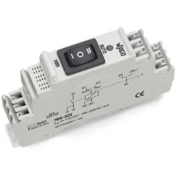 WAGO 789 Series Relay Module, DIN Rail Mount, 24V dc Coil, 1-Pole, 16A Load - 789-325 product image
