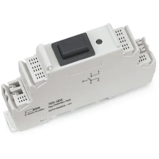 WAGO Circuit Breaker, 16A, 250V AC, 250 V Breaking Capacity - 789-804 product image