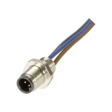 HARTING Connector, 3 Contacts, Front Mount, M5 Connector, Plug, Male, IP67, Circular Connectors M5 Series - 21470000000 product image