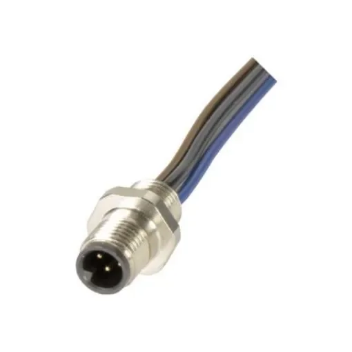 HARTING Connector, 4 Contacts, Front Mount, M5 Connector, Plug, Male, IP67, Circular Connectors M5 Series - 21470000001 product image