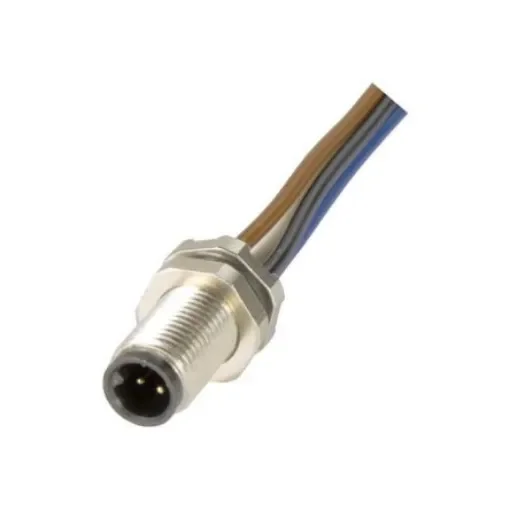 HARTING Connector, 4 Contacts, Front Mount, M5 Connector, Plug, Male, IP67, Circular Connectors M5 Series - 21470000003 product image
