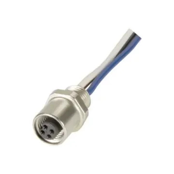 HARTING Connector, 4 Contacts, Front Mount, M5 Connector, Socket, Female, IP67, Circular Connectors M5 Series - 21470000007 product image