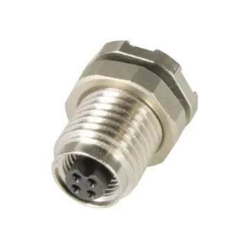 HARTING Connector, 4 Contacts, Rear Mount, M5 Connector, Socket, Female, IP67, Circular Connectors M5 Series - 21470000011 product image