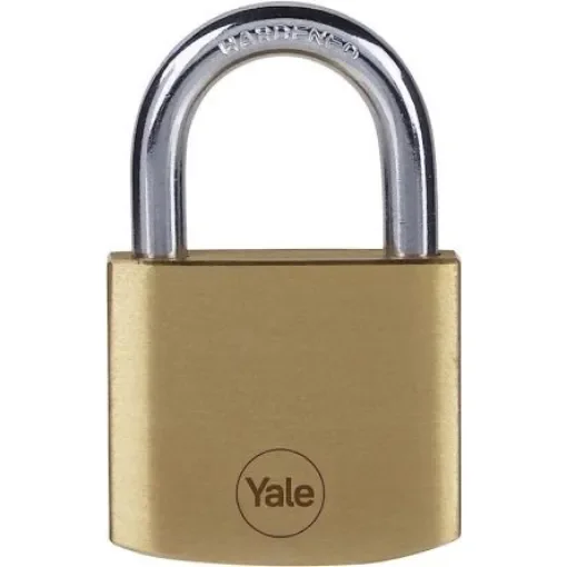 Yale Padlock Brass Padlock, 6.3mm Shackle, 40mm Body - Y110B/40/122/4 product image