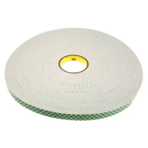 3M SCOTCH 4008, 4008 White Foam Tape, 19.0mm x 33.0m, 3.20mm Thick - 3M 4008 19mm x 33 m product image